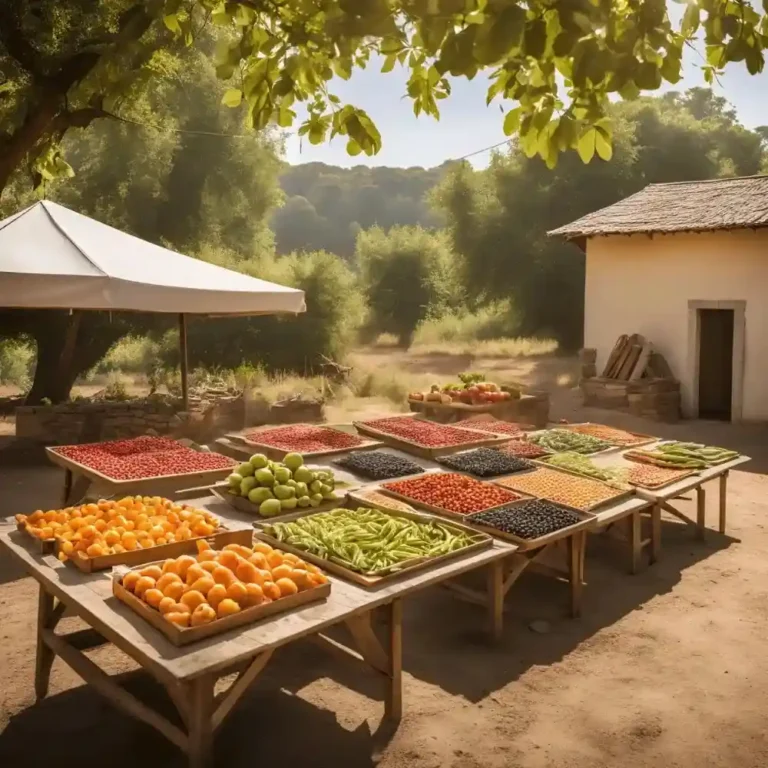 Drying Method : A collection of dried fruits and herbs displayed on a countertop, showcasing different food preservation techniques.