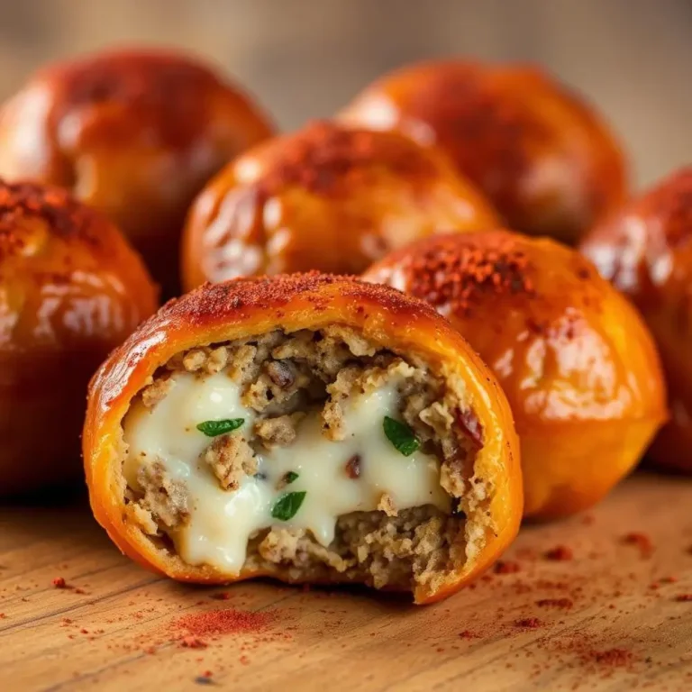 Rotel Cream Cheese Sausage Balls – cheesy, spicy, and perfectly baked.