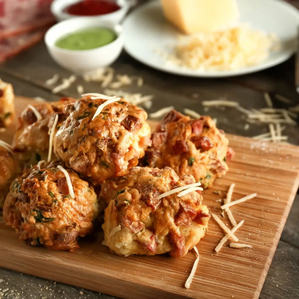 Rotel Cream Cheese Sausage Balls – cheesy, spicy, and perfectly baked.