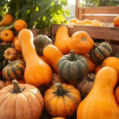 A delicious plate of kabocha squash, cooked with savory seasonings, herbs, and vegetables, showcasing a vegan Chinese-inspired dish.