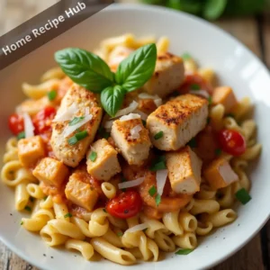 A creamy and flavorful Marry Me Chicken Pasta, featuring tender chicken, sun-dried tomatoes, and a rich parmesan sauce over pasta.