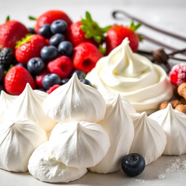 Delicious pavlova recipe with crispy meringue and fresh fruit