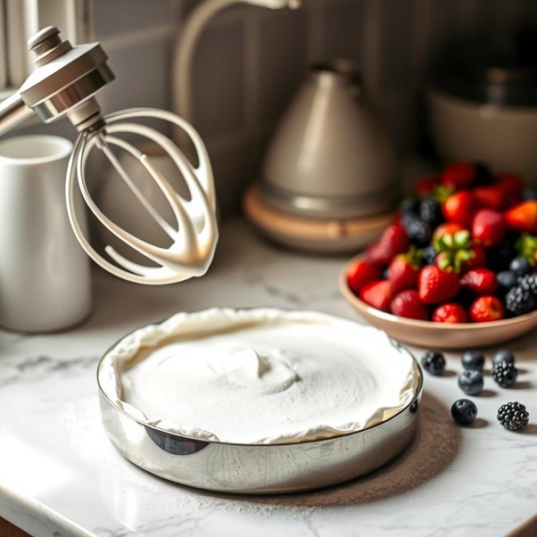 Delicious pavlova recipe with crispy meringue and fresh fruit